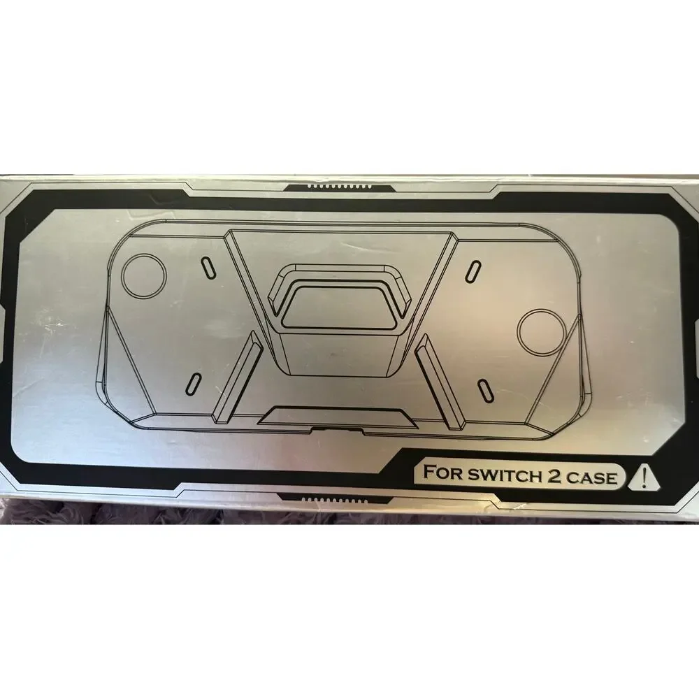 NIB Nintendo Switch 2 Shockproof Protective Grip Case Black 360° Cover